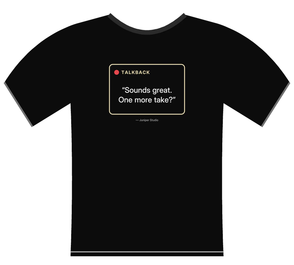 Talkback Tee (Black)